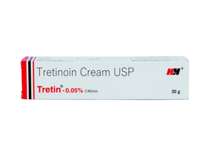 Crema tretinoin 0.05 tretin H&H tratament acnee, riduri, pete, cicatrici